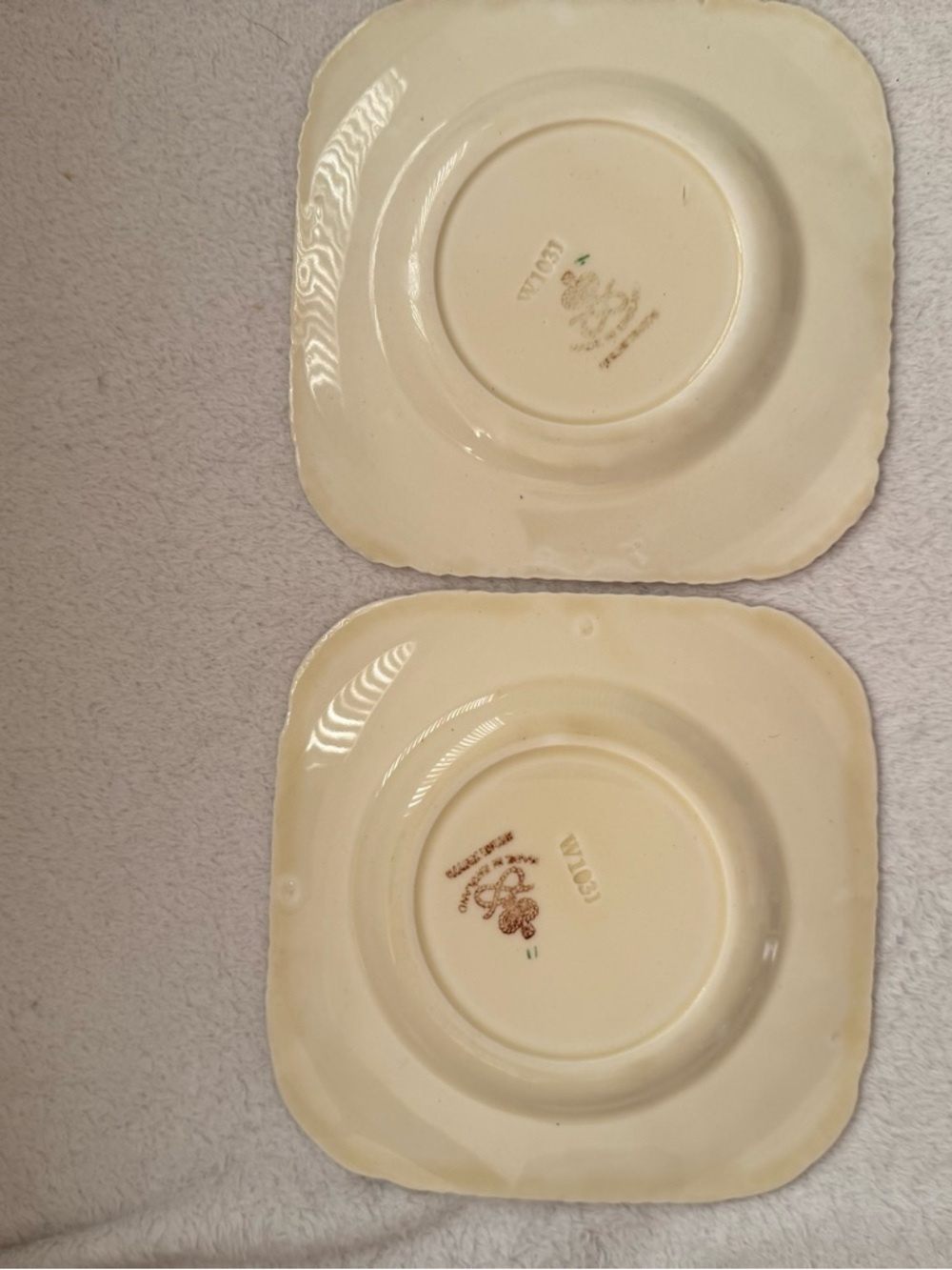 Antique RARE 1930’s Art Deco ~ Dessert Plates Set Hunting Scene Horses Drawn Art - Picture 4 of 6